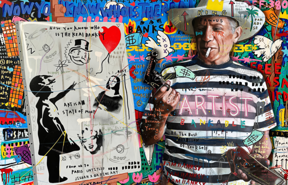 Banksy's Picasso Glass Wall Art || Designer Collection