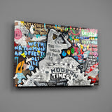 Modern Times Glass Wall Art || Designer Collection