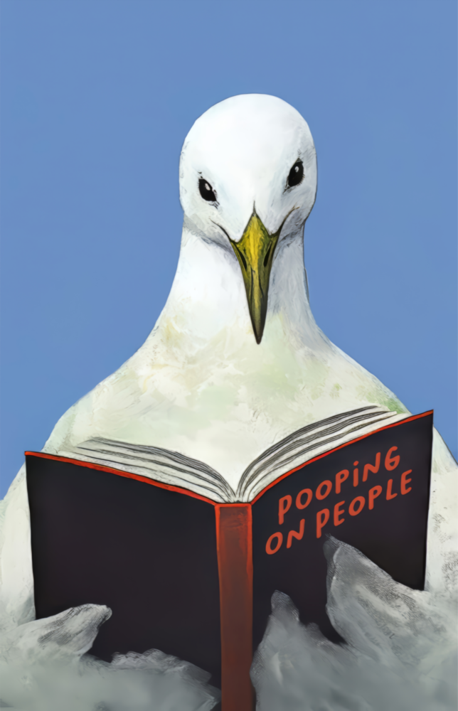 Wise Seagull Glass Wall Art || Designer Collection