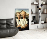 American Nightmare Glass Wall Art || Designer Collection