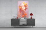 Queen of Orange Glass Wall Art || Designer Collection