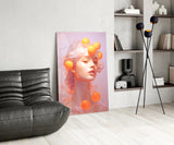 Queen of Orange Glass Wall Art || Designer Collection
