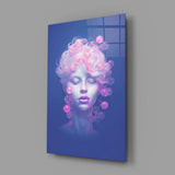 Pink Bubbles Glass Wall Art || Designer Collection
