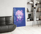 Pink Bubbles Glass Wall Art || Designer Collection