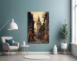 Galata Street Glass Wall Art || Designer Collection