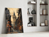 Galata Street Glass Wall Art || Designer Collection