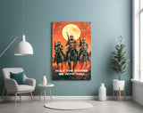 Cowboy Empire Glass Wall Art || Designer Collection