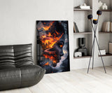 The Fire Within Glass Wall Art || Designer Collection