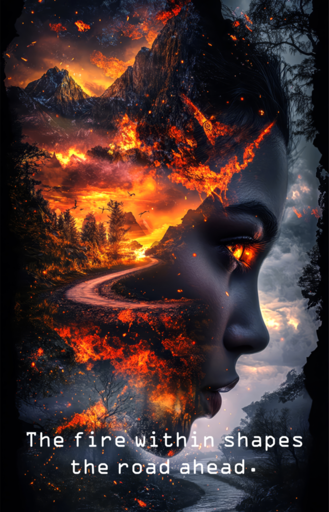 The Fire Within Glass Wall Art || Designer Collection