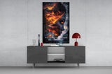 The Fire Within Glass Wall Art || Designer Collection