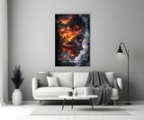 The Fire Within Glass Wall Art || Designer Collection