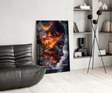 The Fire Within Glass Wall Art || Designer Collection