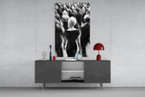 Loneliness in a Crowd Glass Wall Art || Designer Collection