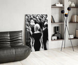 Loneliness in a Crowd Glass Wall Art || Designer Collection