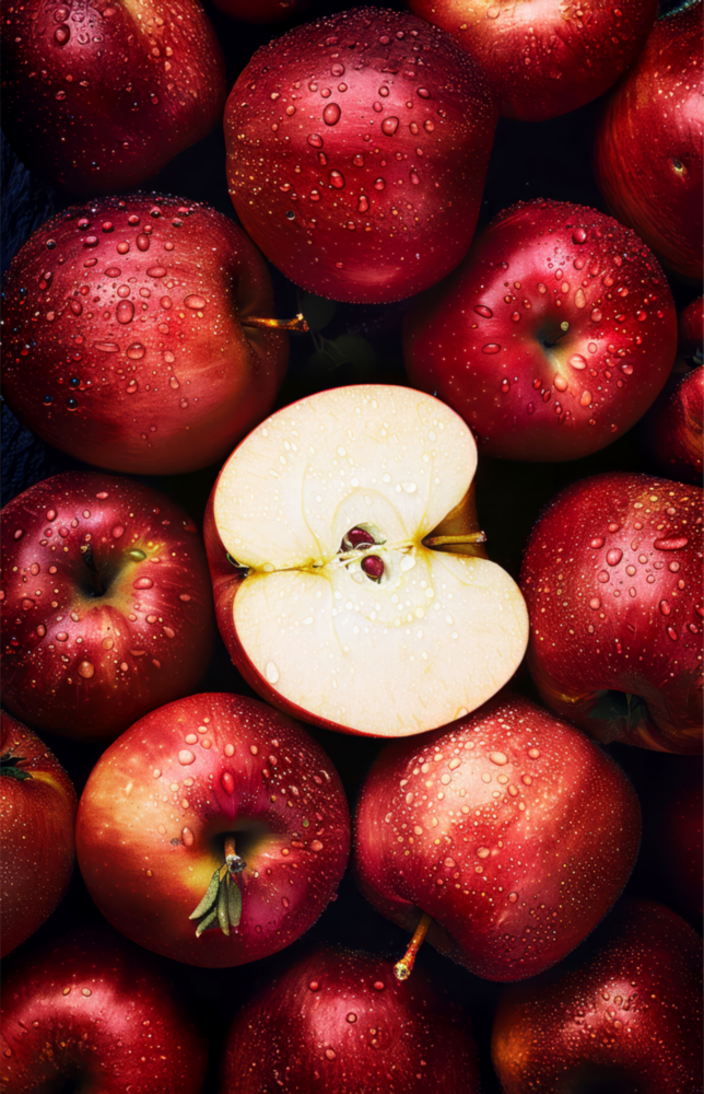 Queen of Apples Glass Wall Art || Designer Collection