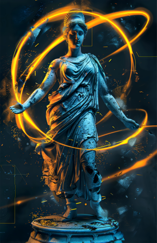 Neon Venus Glass Wall Art || Designer Collection