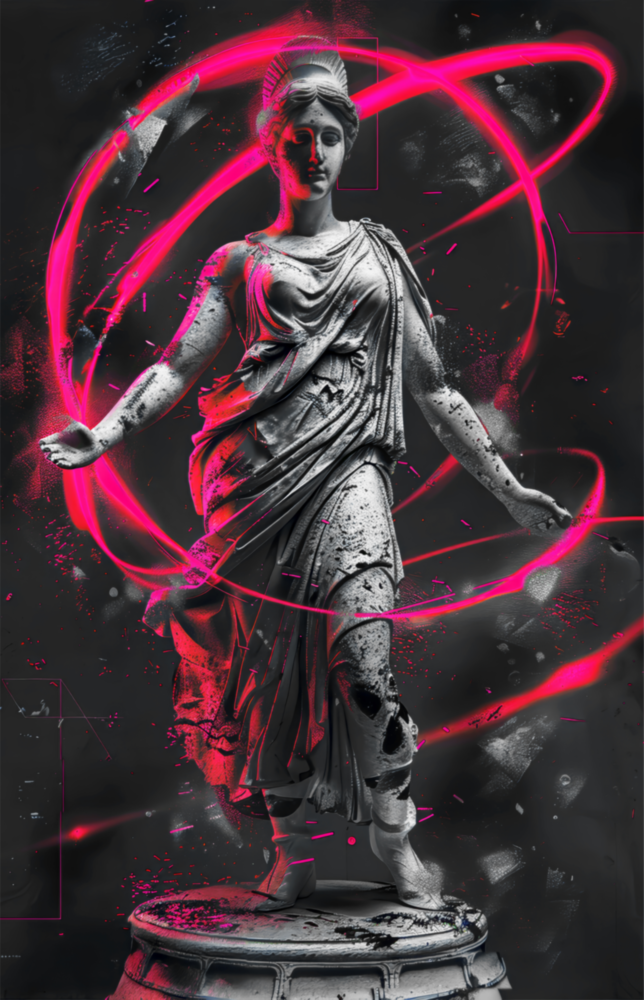 Neon Venus Glass Wall Art || Designer Collection