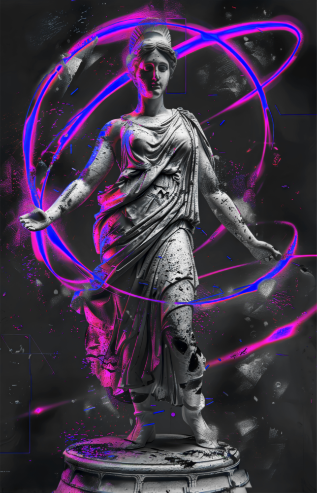 Neon Venus Glass Wall Art || Designer Collection