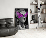 Striped Look Glass Wall Art || Designer Collection