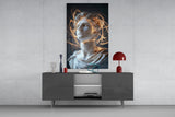 The Shining Mind of Aurelius Glass Wall Art || Designer Collection