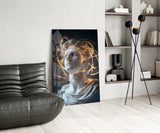 The Shining Mind of Aurelius Glass Wall Art || Designer Collection