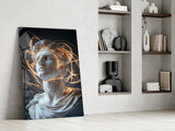The Shining Mind of Aurelius Glass Wall Art || Designer Collection