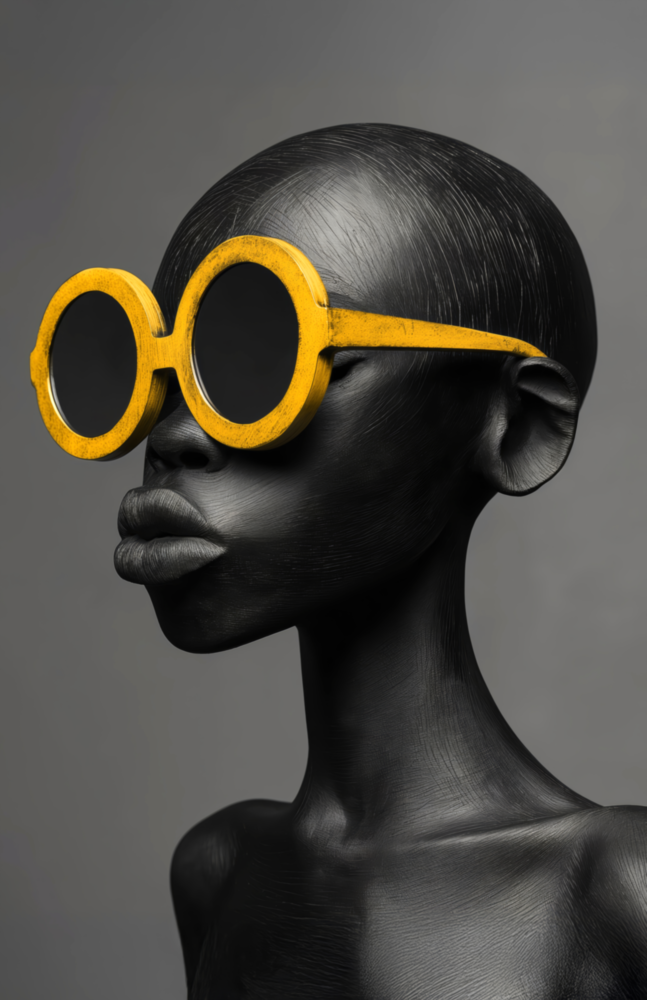 Faces of Colors Glass Wall Art || Designer Collection