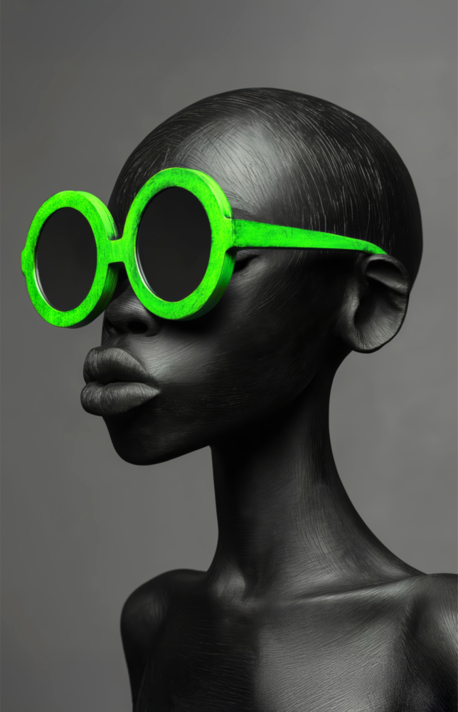 Faces of Colors Glass Wall Art || Designer Collection