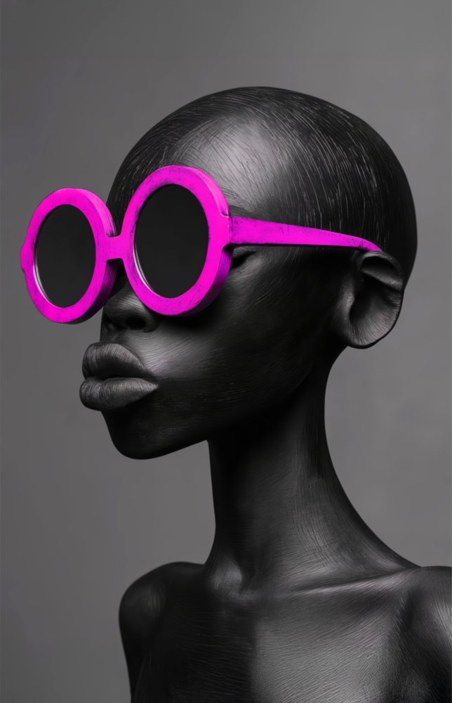 Faces of Colors Glass Wall Art || Designer Collection