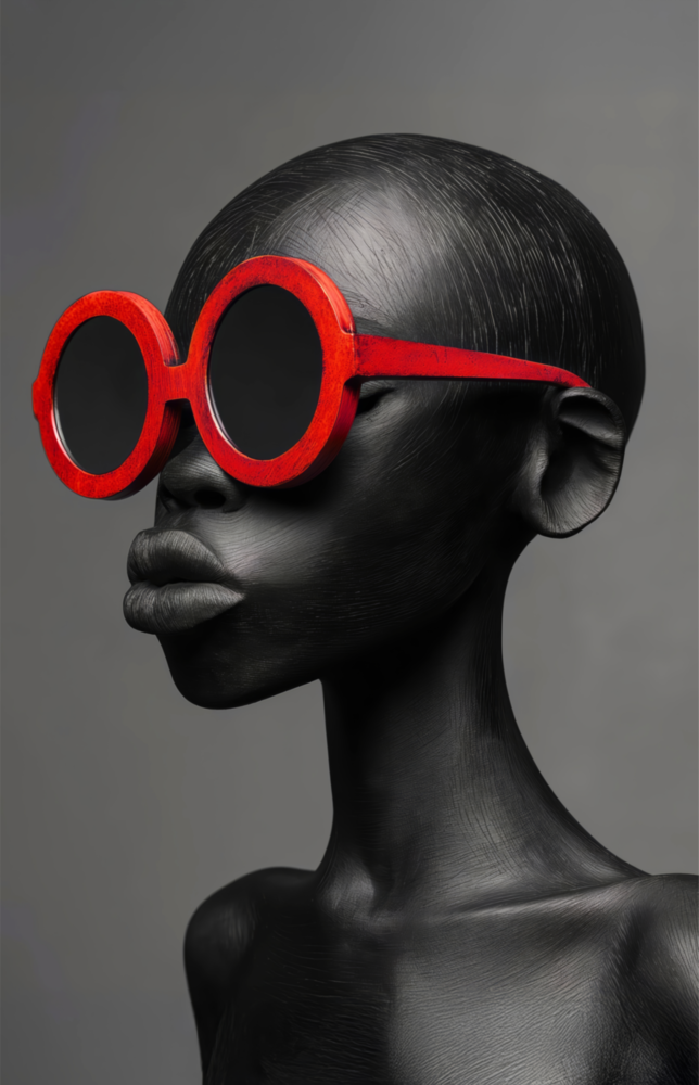 Faces of Colors Glass Wall Art || Designer Collection