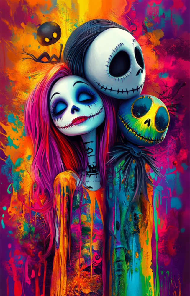 Colorful Nightmare Glass Wall Art || Designer Collection