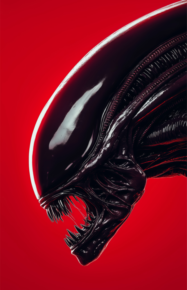 Alien: Red Menace Glass Wall Art || Designer Collection