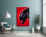 Alien: Red Menace Glass Wall Art || Designer Collection