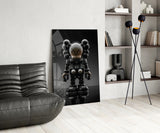 Kaws Statue Glass Wall Art || Designer Collection