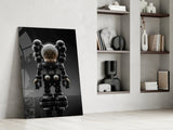Kaws Statue Glass Wall Art || Designer Collection
