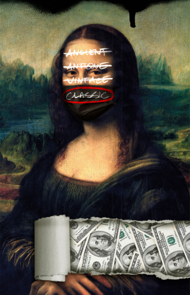 Modern Mona Lisa Glass Wall Art || Designer Collection