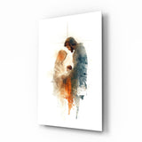 Holy Family Glass Wall Art || Designer Collection