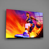 Devin Booker: Rise of the Flames Glass Wall Art || Designer Collection
