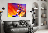 Devin Booker: Rise of the Flames Glass Wall Art || Designer Collection