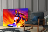 Devin Booker: Rise of the Flames Glass Wall Art || Designer Collection