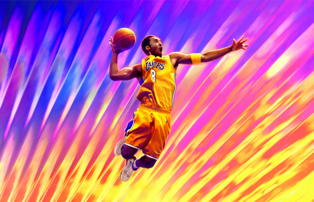 Kobe Bryant: Flight of Colors Glass Wall Art || Designer Collection