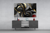 Curves Glass Wall Art || Designer Collection