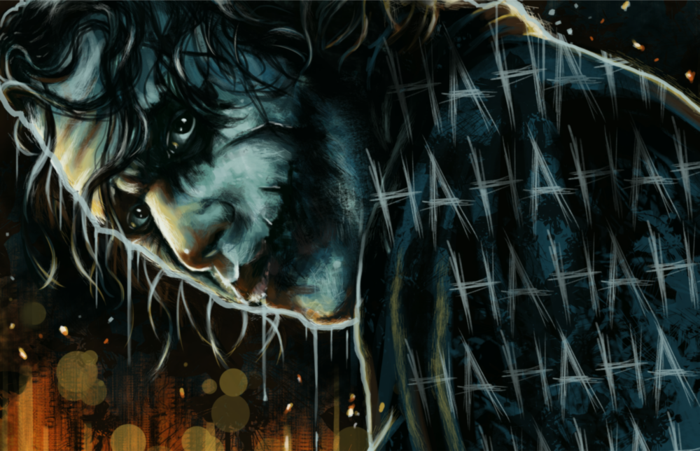 Arte della parete di vetro Burlone