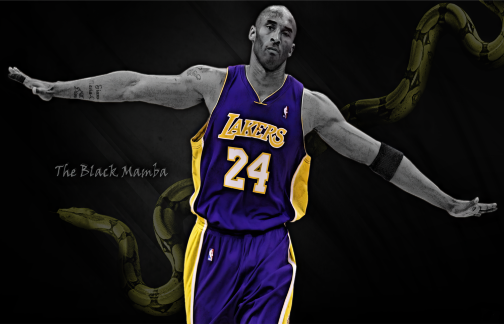 Arte della parete di vetro Kobe Bryant