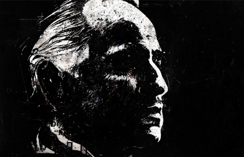 Arte de pared de vidrio de Padrino