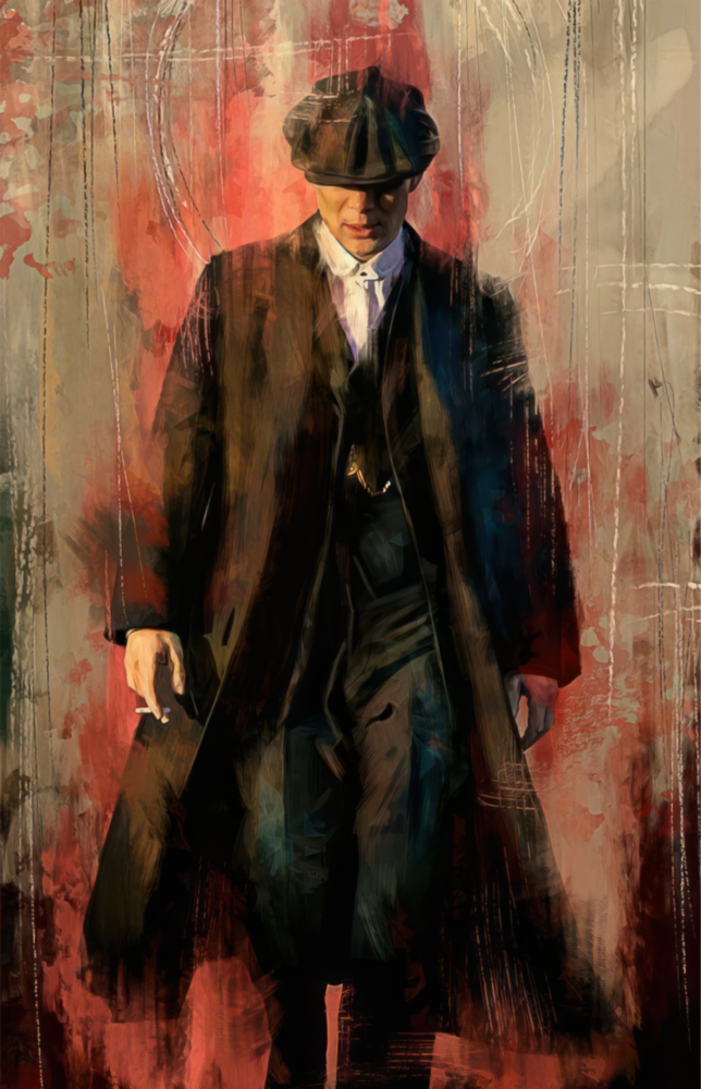 Arte della parete di vetro Peaky Blinders-Thomas Shelby