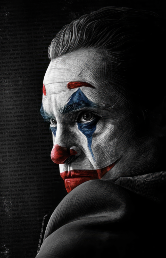 Arte della parete di vetro Burlone