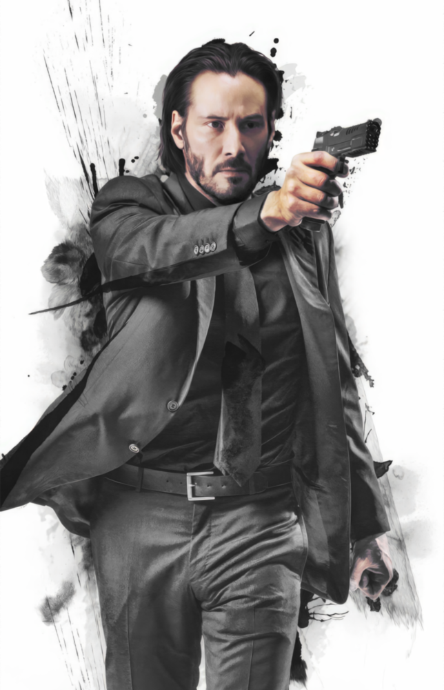 Arte della parete di vetro Keanu Reeves