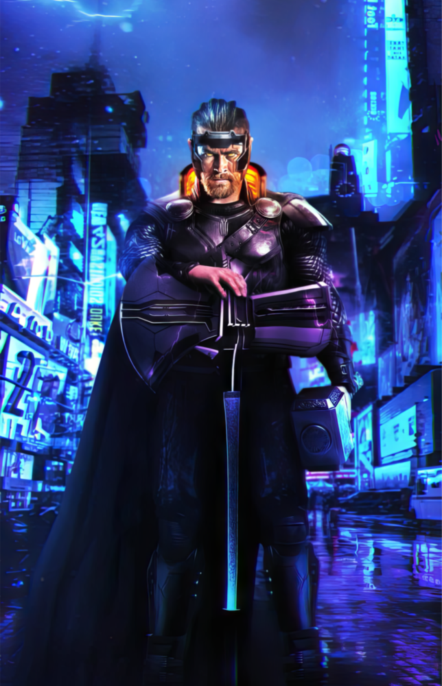 Arte della parete di vetro Thor