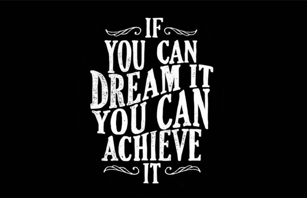 Arte della parete di vetro Se puoi sognare